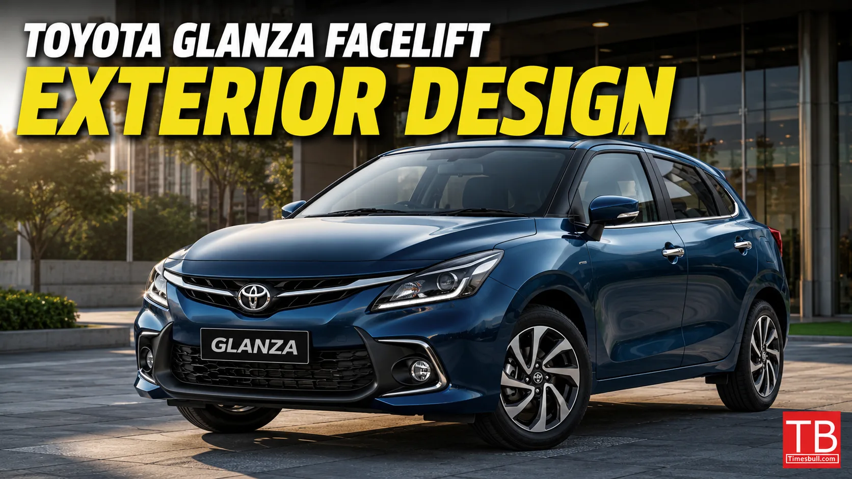 Toyota Glanza Facelift Exterior Design