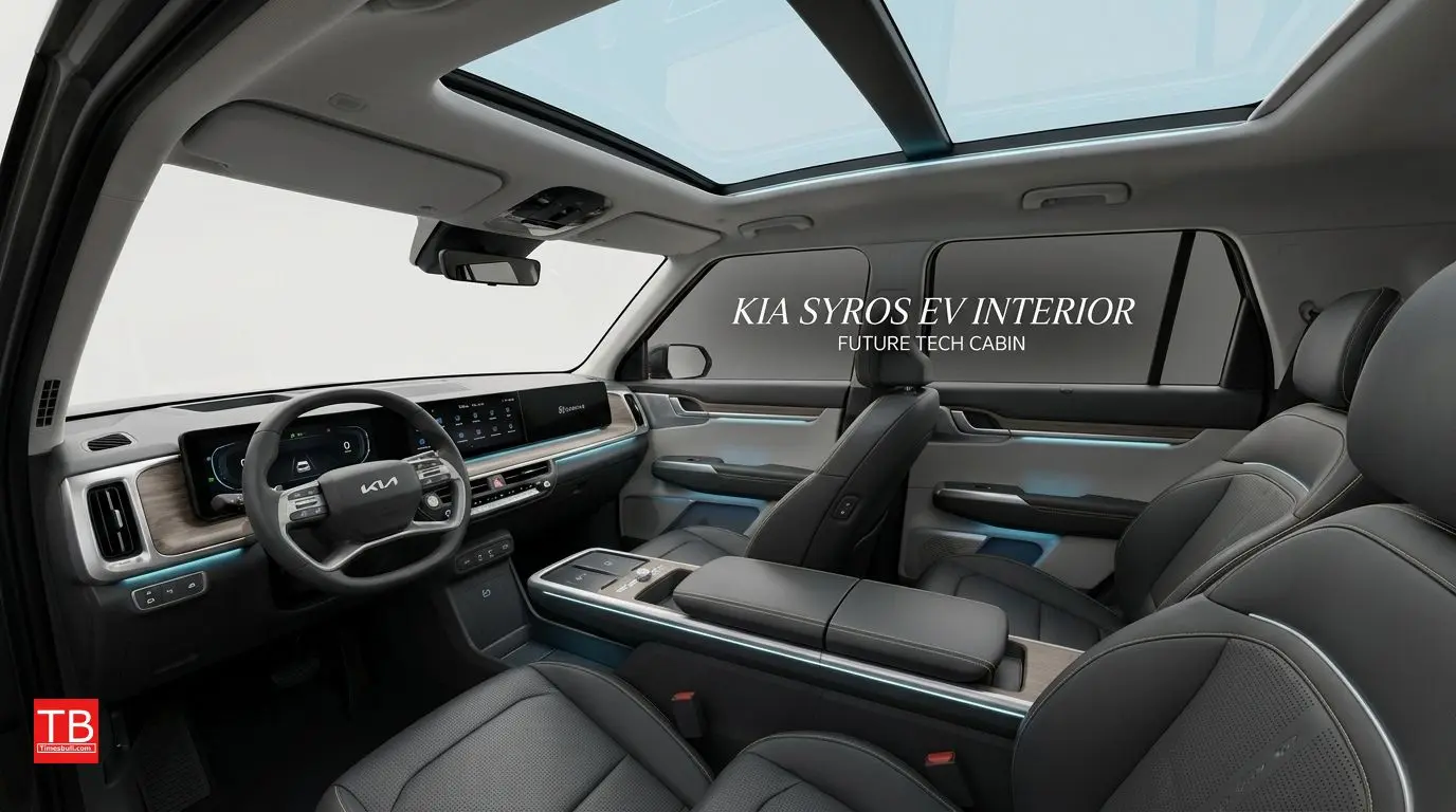 Kia Sirose EV interior and cabin details