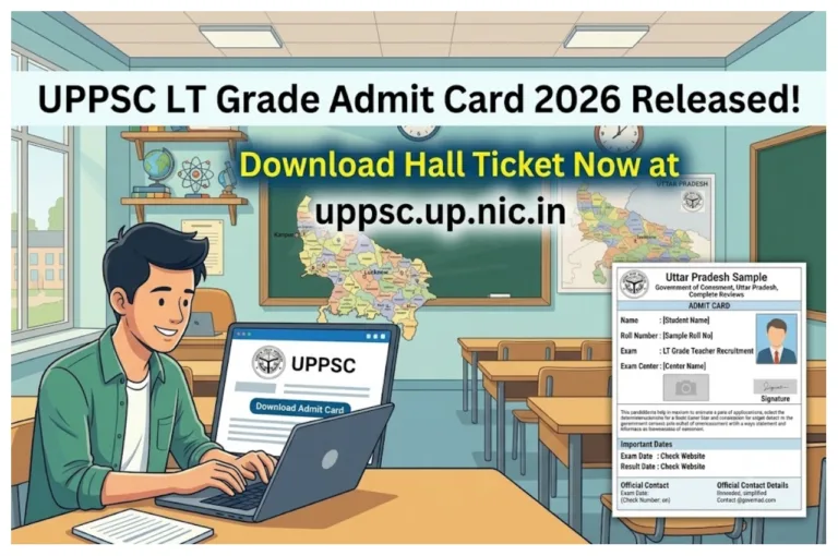 UPPSC LT Grade Admit Card 2026 Released – Download Hall Ticket Now at uppsc.up.nic.in