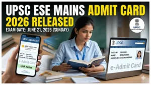 UPSC ESE Mains Admit