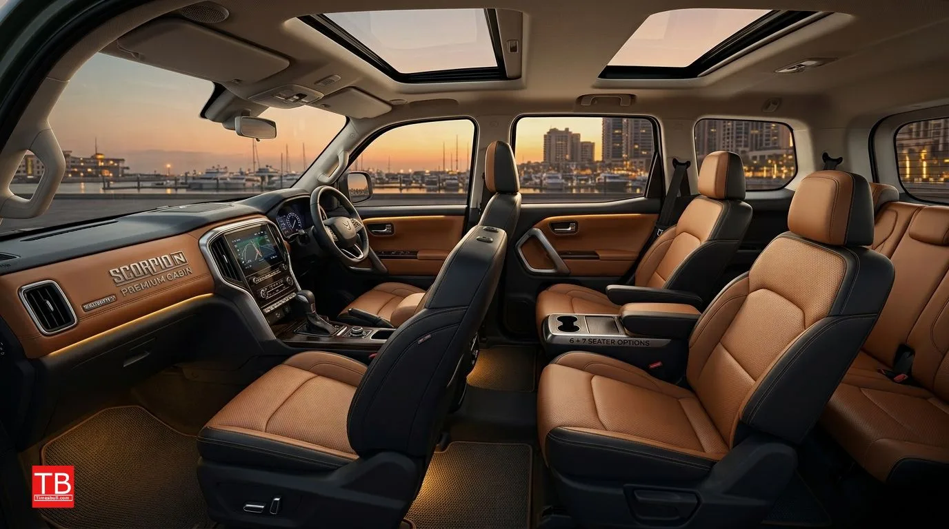 Scorpio N Facelift - Inside the premium cabin