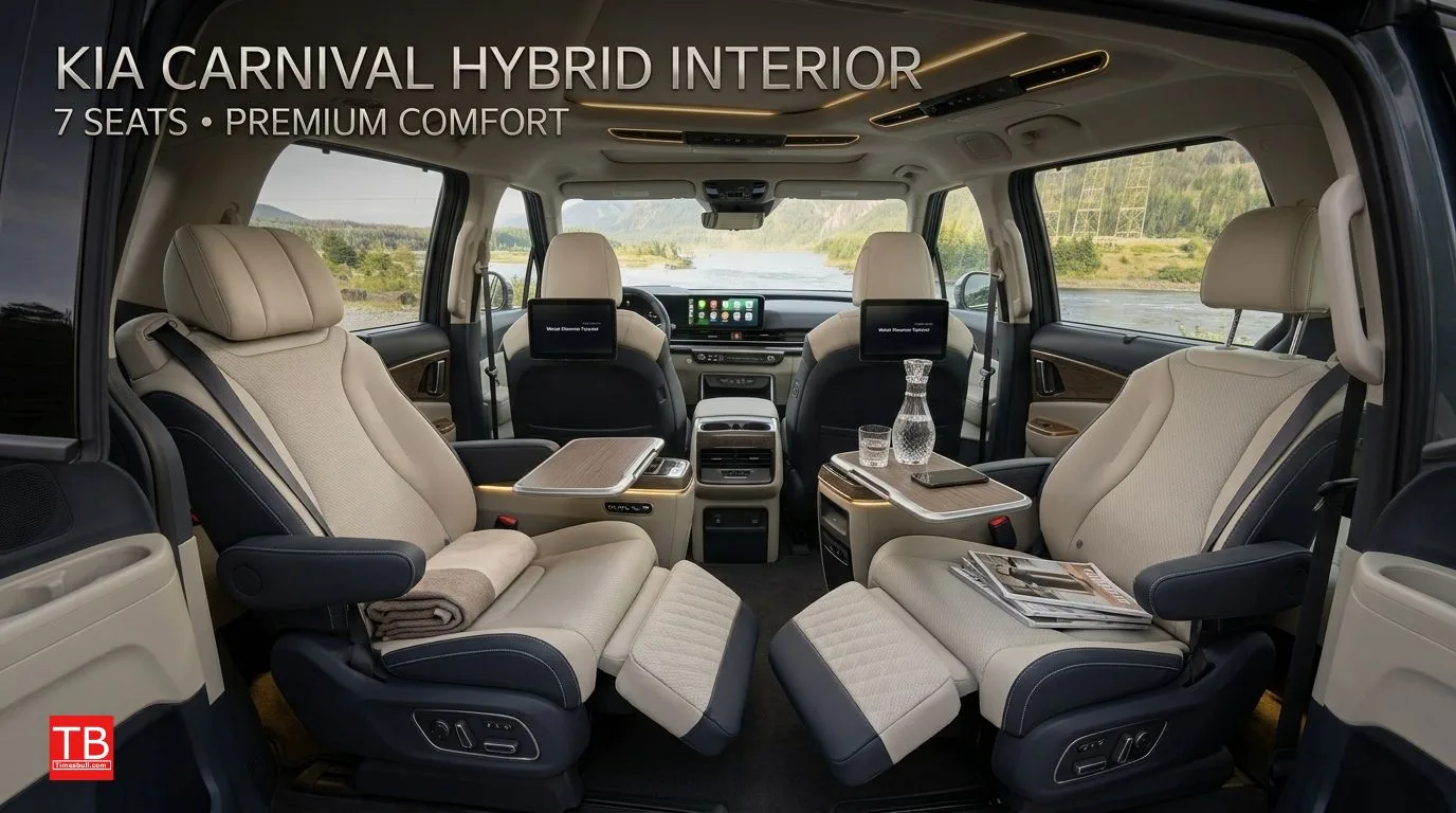 Kia Carnival Hybrid - A first-class cabin for seven