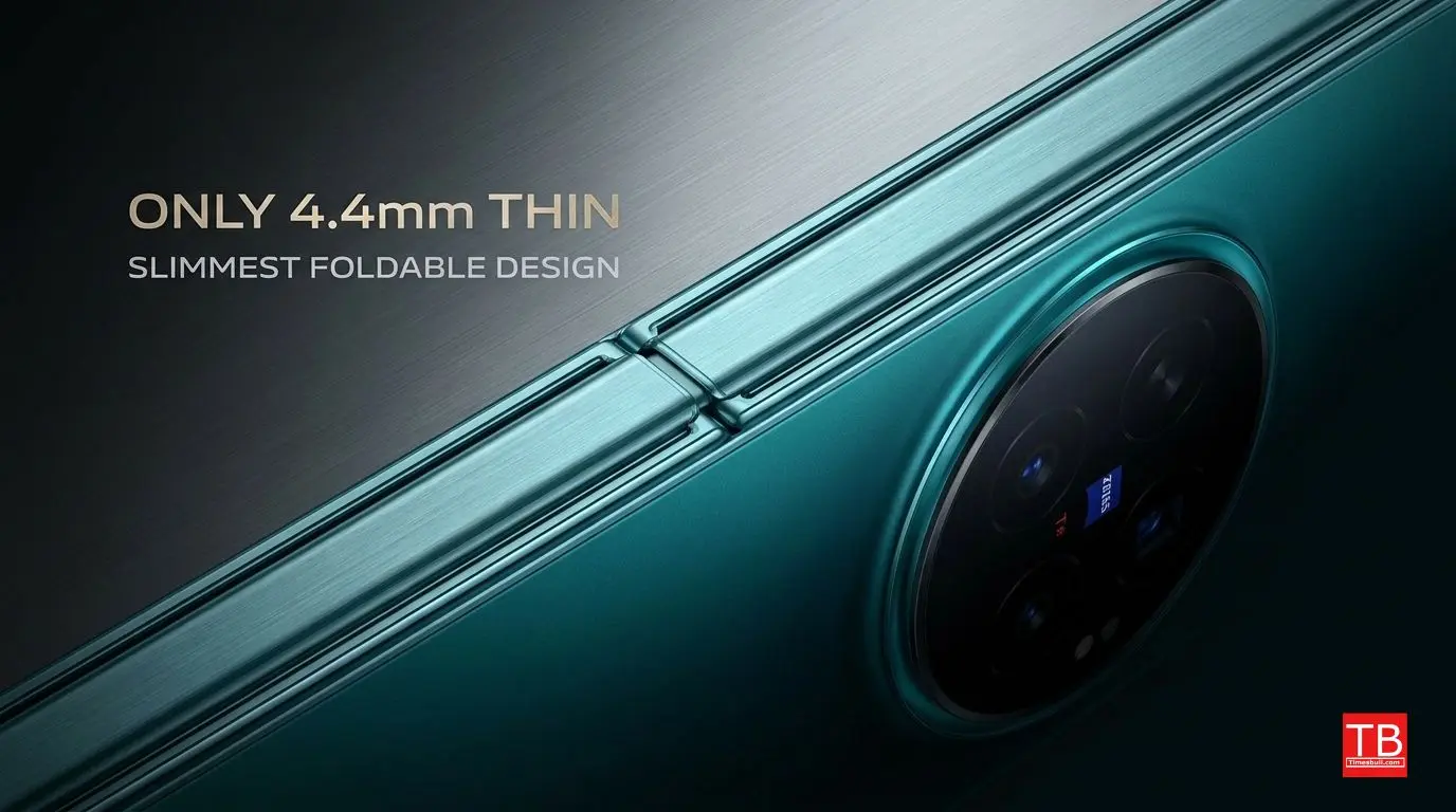 Slim design with a thickness of 4.4 mm