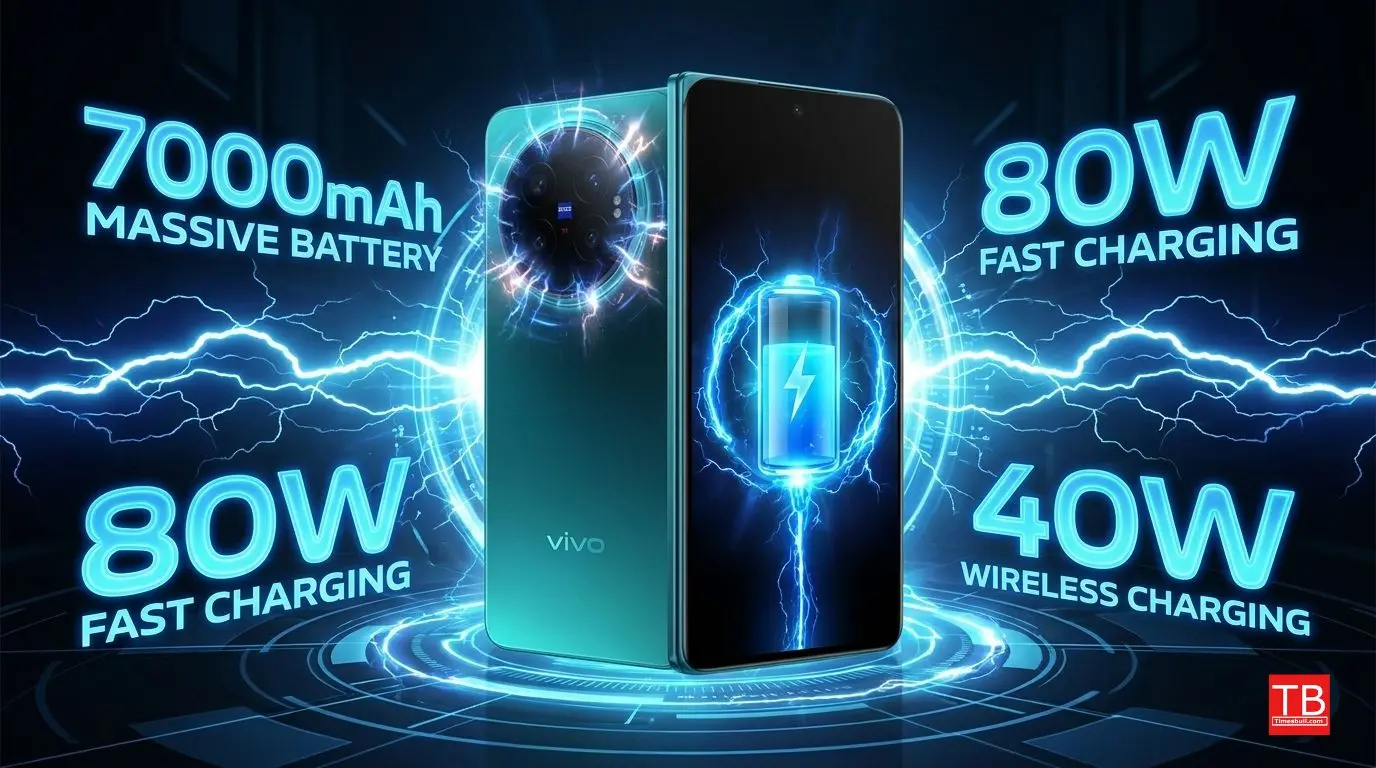 7000mAh battery with fast charging