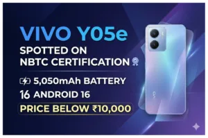 Vivo Y05e Spotted on