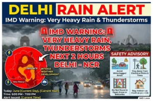 Delhi Rain Alert –