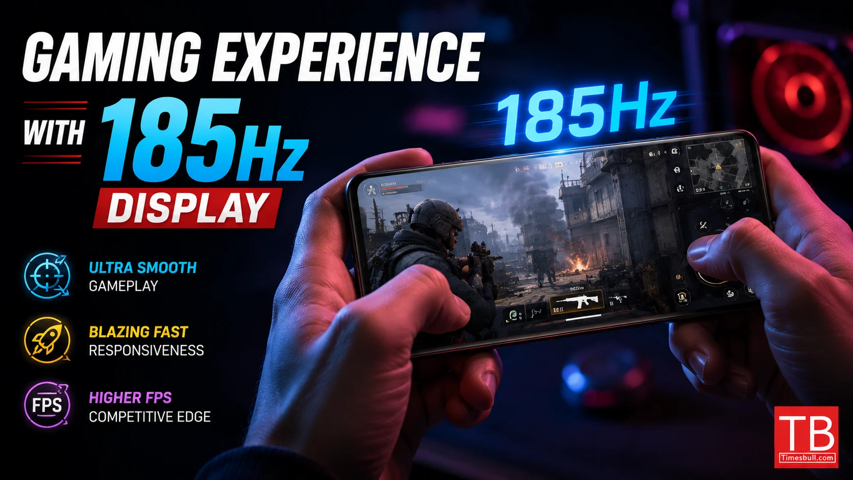 Gaming experience with 185Hz display