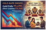 Gold Rate Drops –  Gold Falls ₹3,470 & Silver Crashes ₹15,748, Best Time to Buy Jewellery?