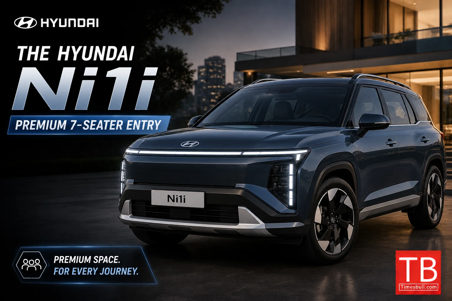 The Hyundai Ni1i. Premium 7-seater entry