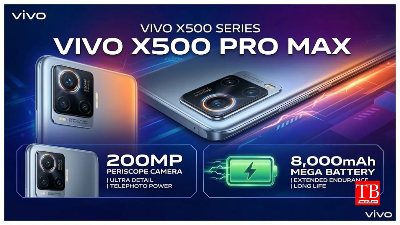 Vivo X500 Series –  Vivo X500 Pro Max Comes With 200MP Camera, 8,000mAh Battery!
