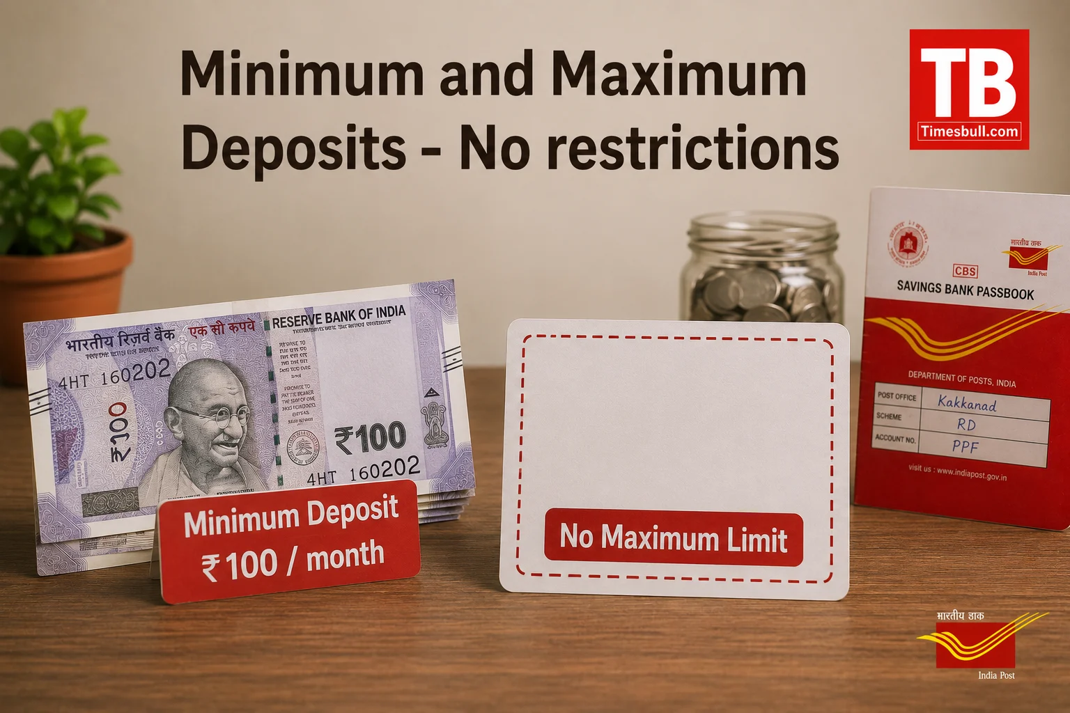 Minimum and Maximum Deposits- No restrictions