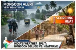 Monsoon Alert – Very Heavy Rain in Kerala, Karnataka & Northeast, Delhi, UP & Bihar Face Scorching Heat