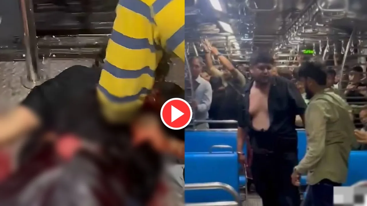 Mumbai Local Train Horror: Watch 21-Year-Old Stabbed to Death Over a Fight About Closing Door Amid Rain, “Ye Mar Diya Usko.. Video Viral