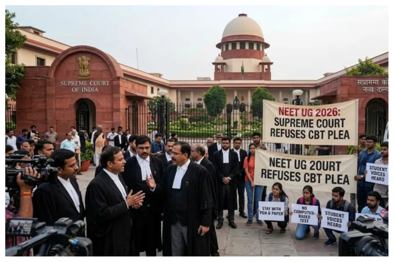 NEET UG 2026 – Supreme Court Refuses CBT Plea, Exam to Be OMR-Based