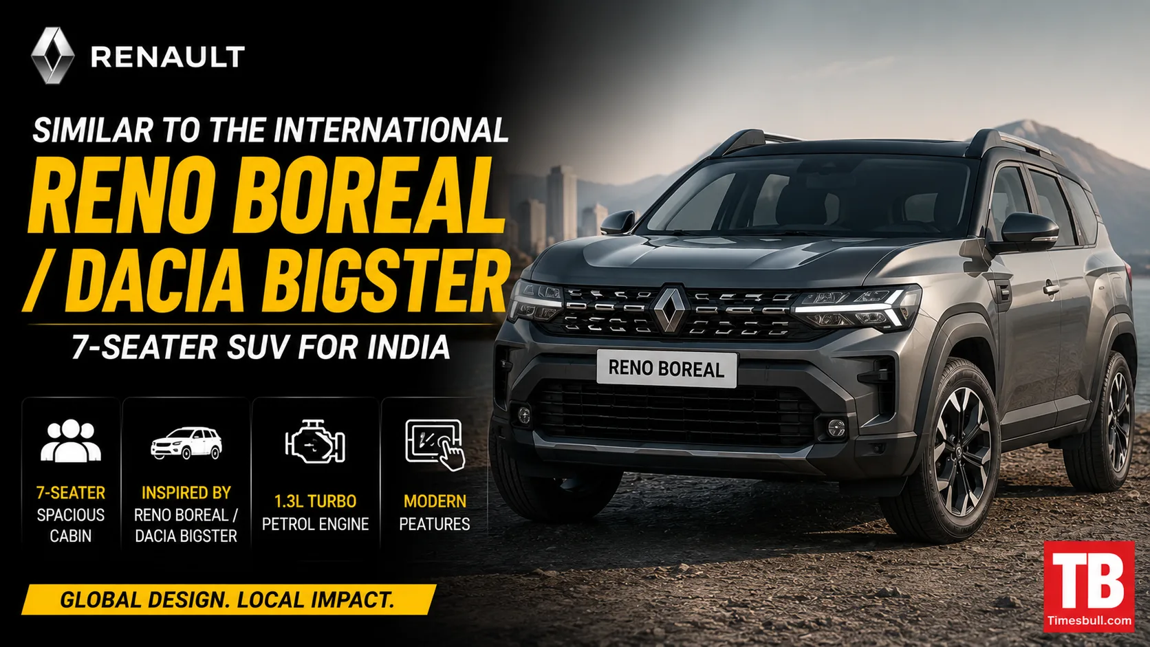 Similar to the International Reno Boreal / Dacia Bigster