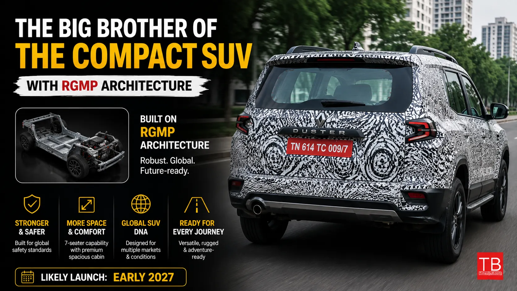 The big brother of the compact SUV with RGMP architecture