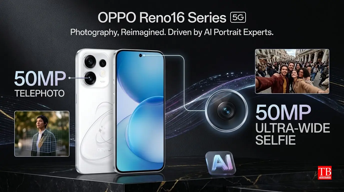 OPPO Reno16 Series 5G - 50MP telephoto and ultra-wide selfie