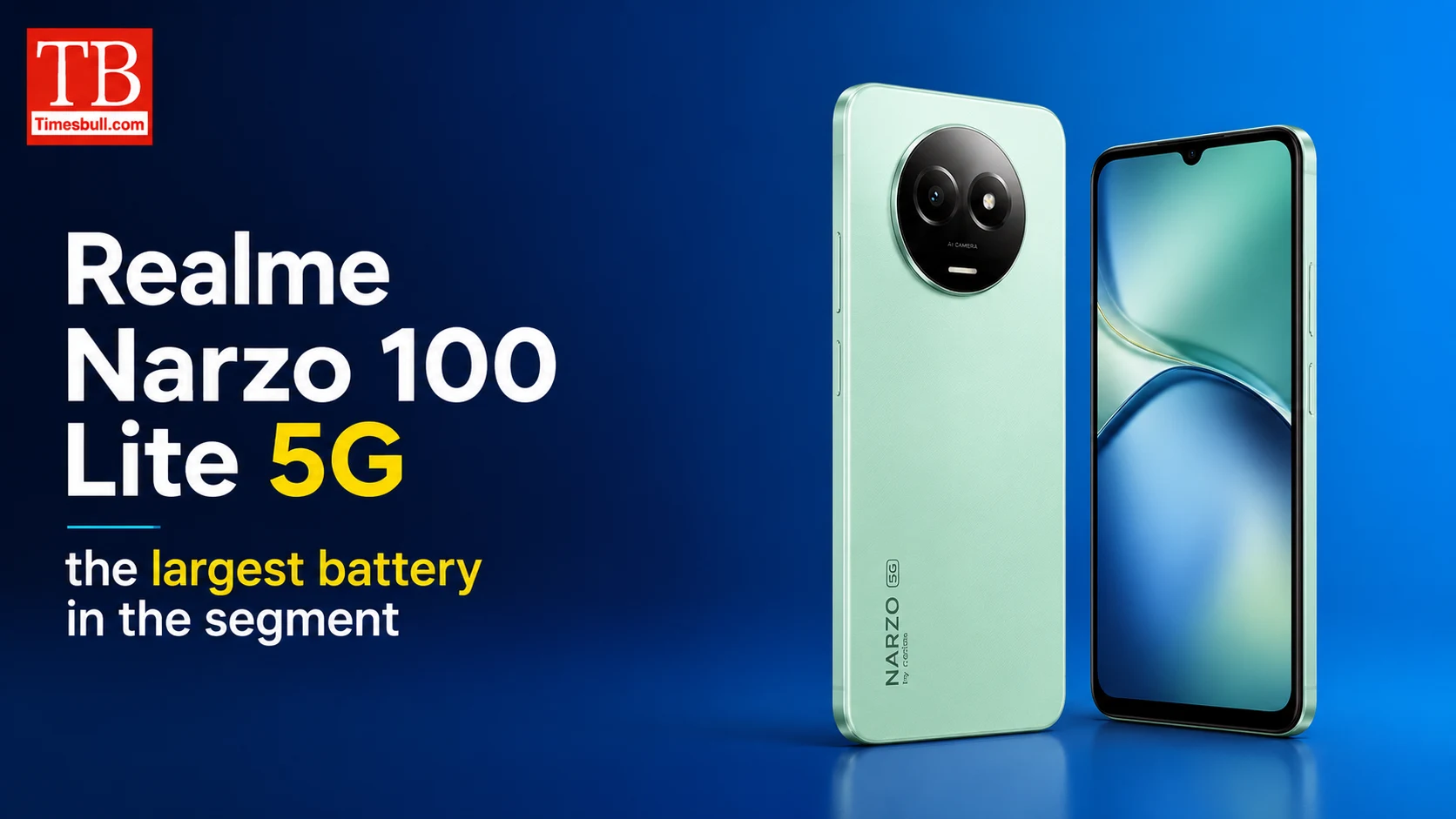 Realme Narzo 100 Lite 5G - the largest battery in&hellip;
