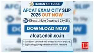 AFCAT Exam City Slip
