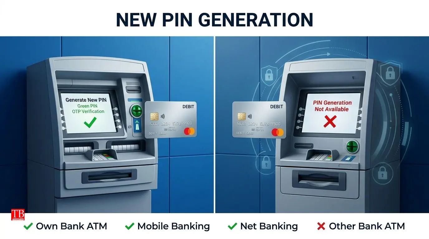 Can a new PIN be generated at another bank's ATM?