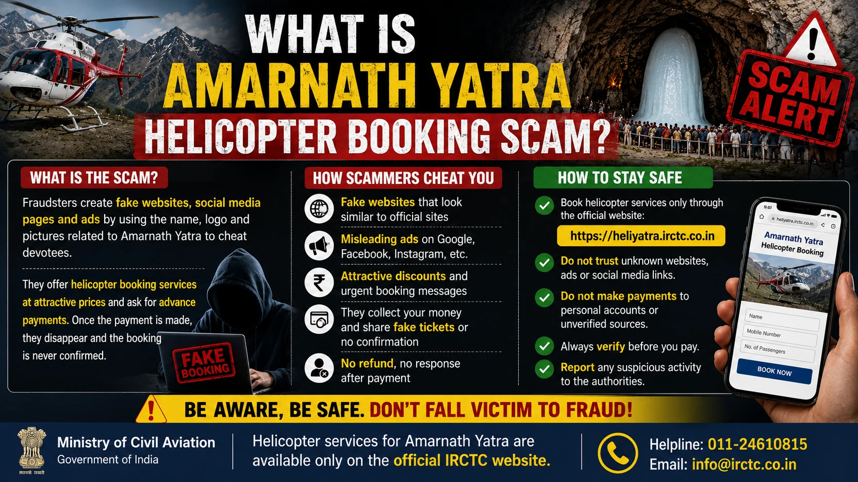 What is Amarnath Yatra Helicopter Booking Scam?