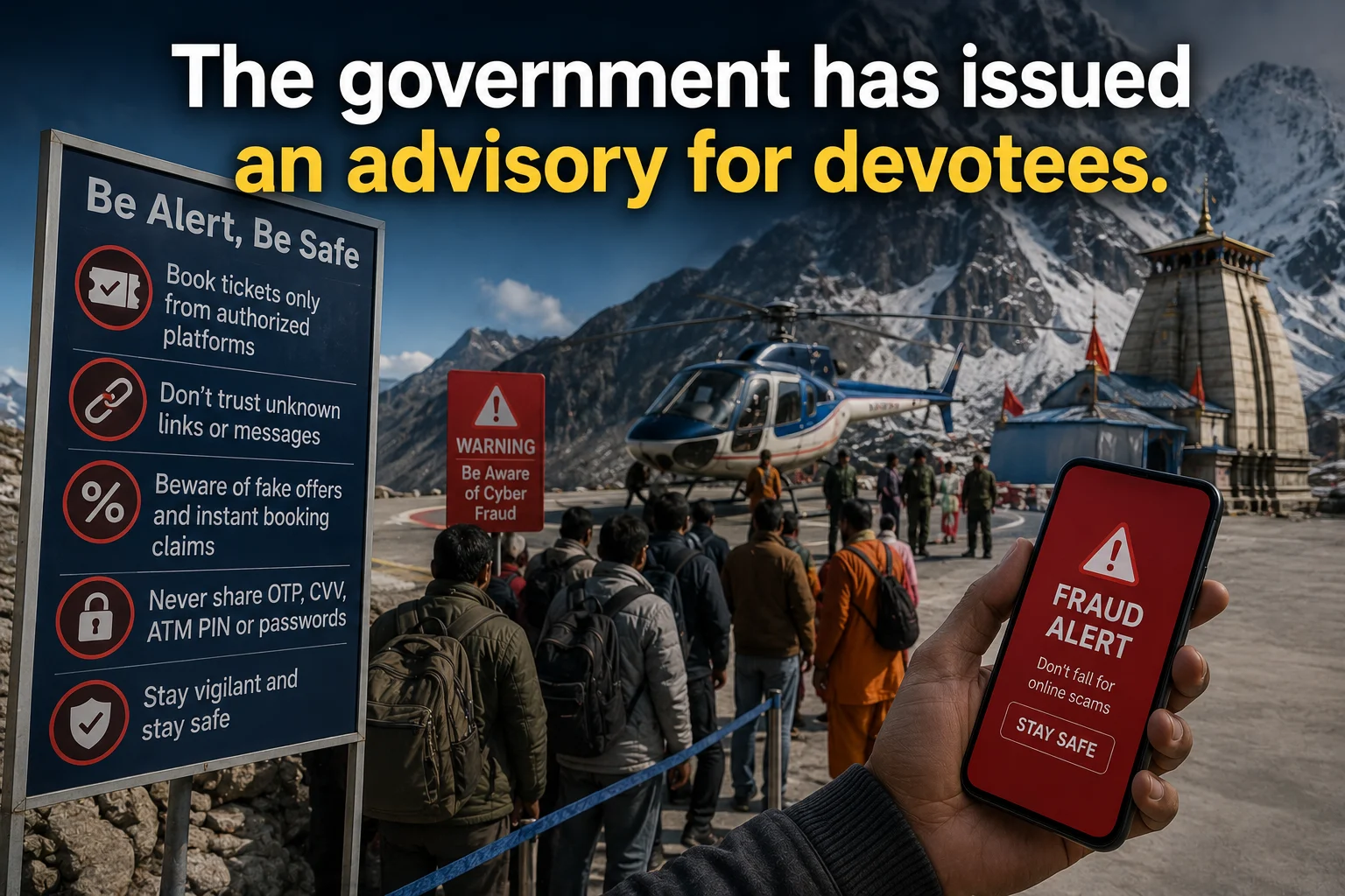 The government has issued an advisory for devotees.