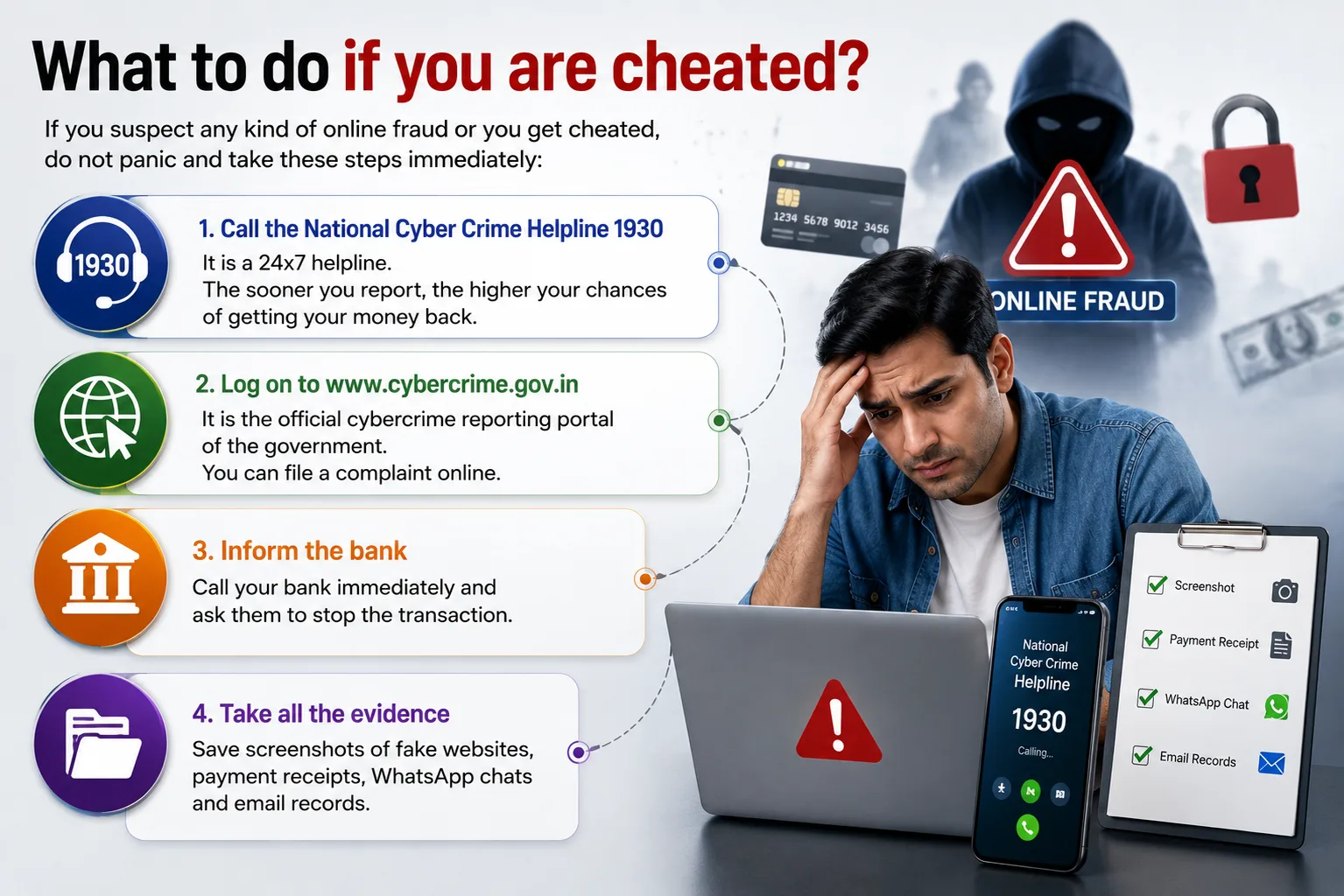 What to do if you are cheated?
