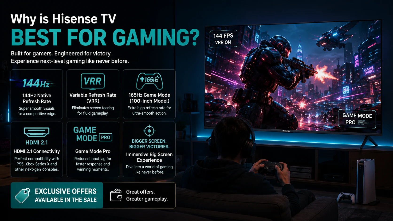 Why is Hisense TV best for gaming?