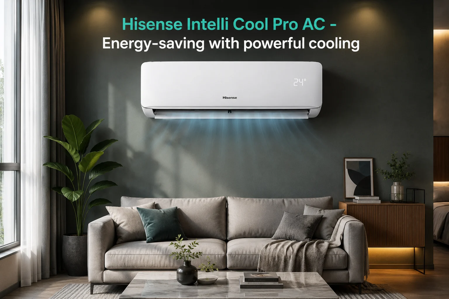 Hisense Intelli Cool Pro AC - Energy-saving with powerful cooling