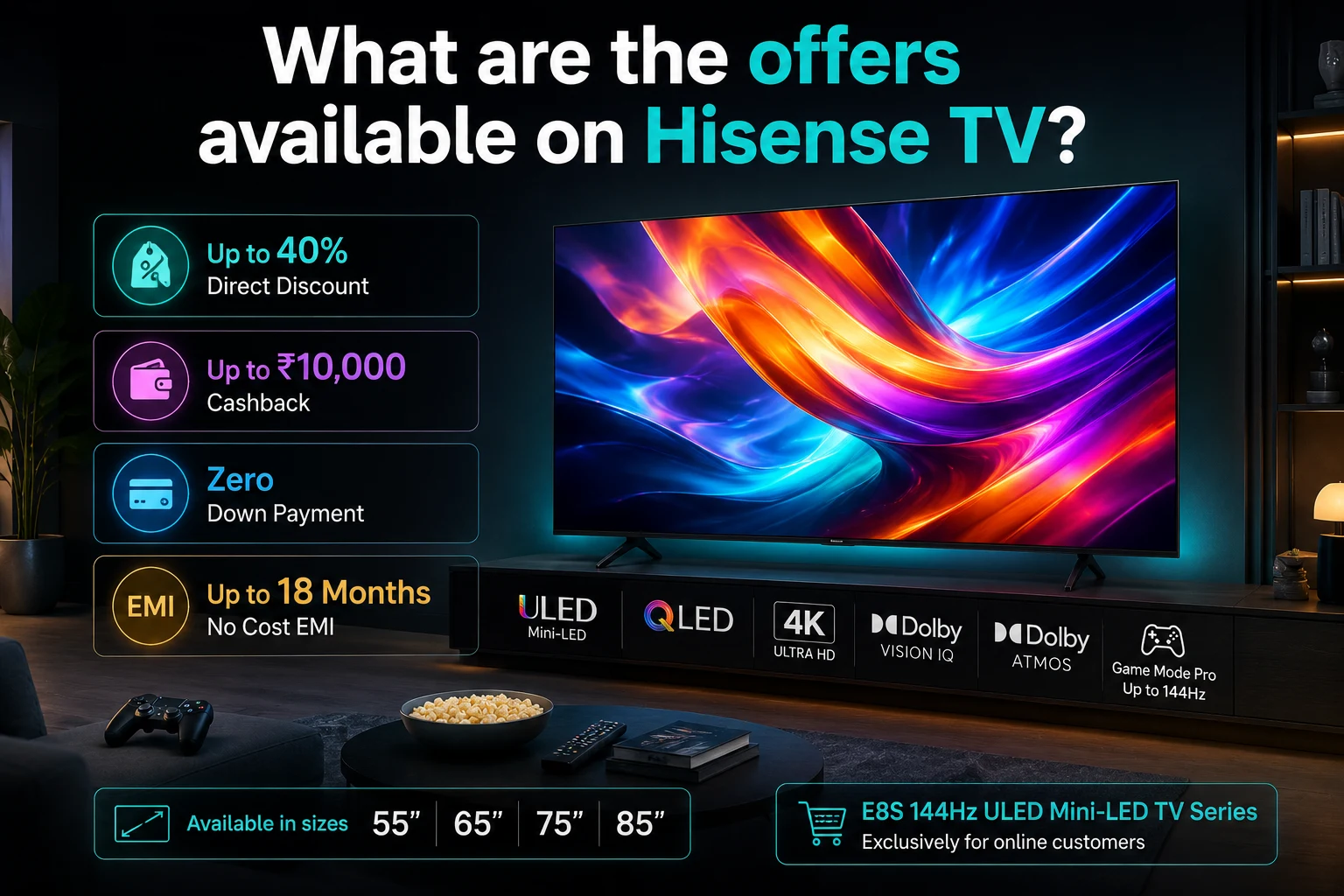 What are the offers available on Hisense TV?