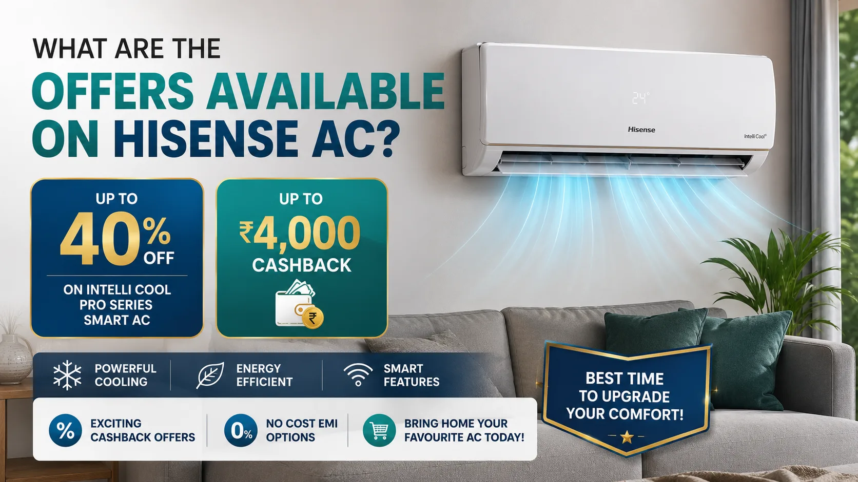 What are the offers available on Hisense AC?