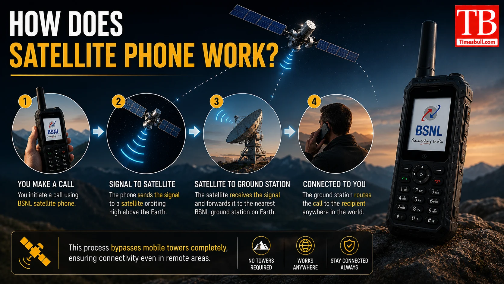 How Does Satellite Phone Work?
