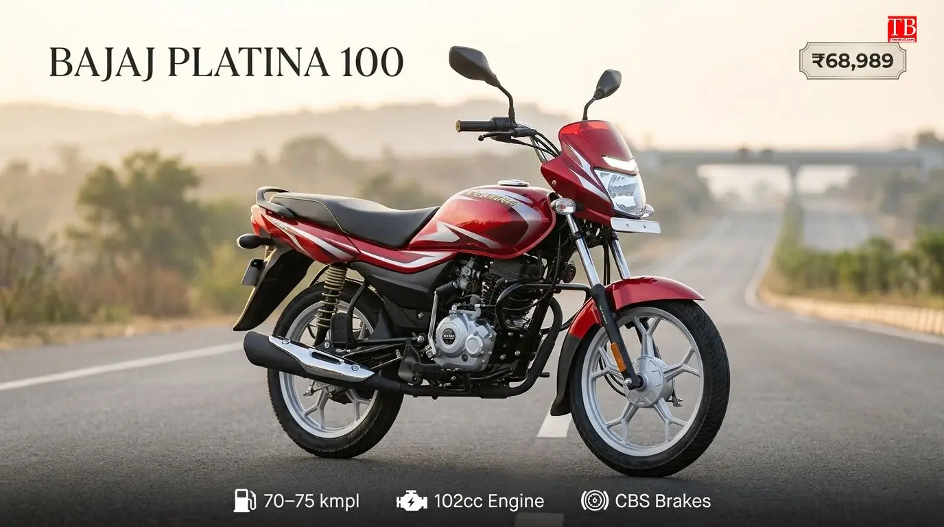 The Bajaj Platina 100 The company's most expensive bike