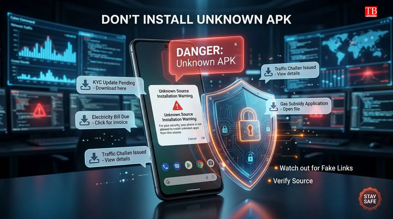 Don't open any unknown link or APK file.
