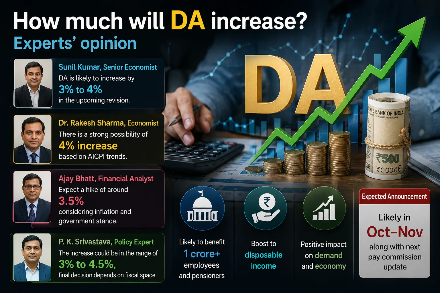 How much will DA increase? Experts "opinion