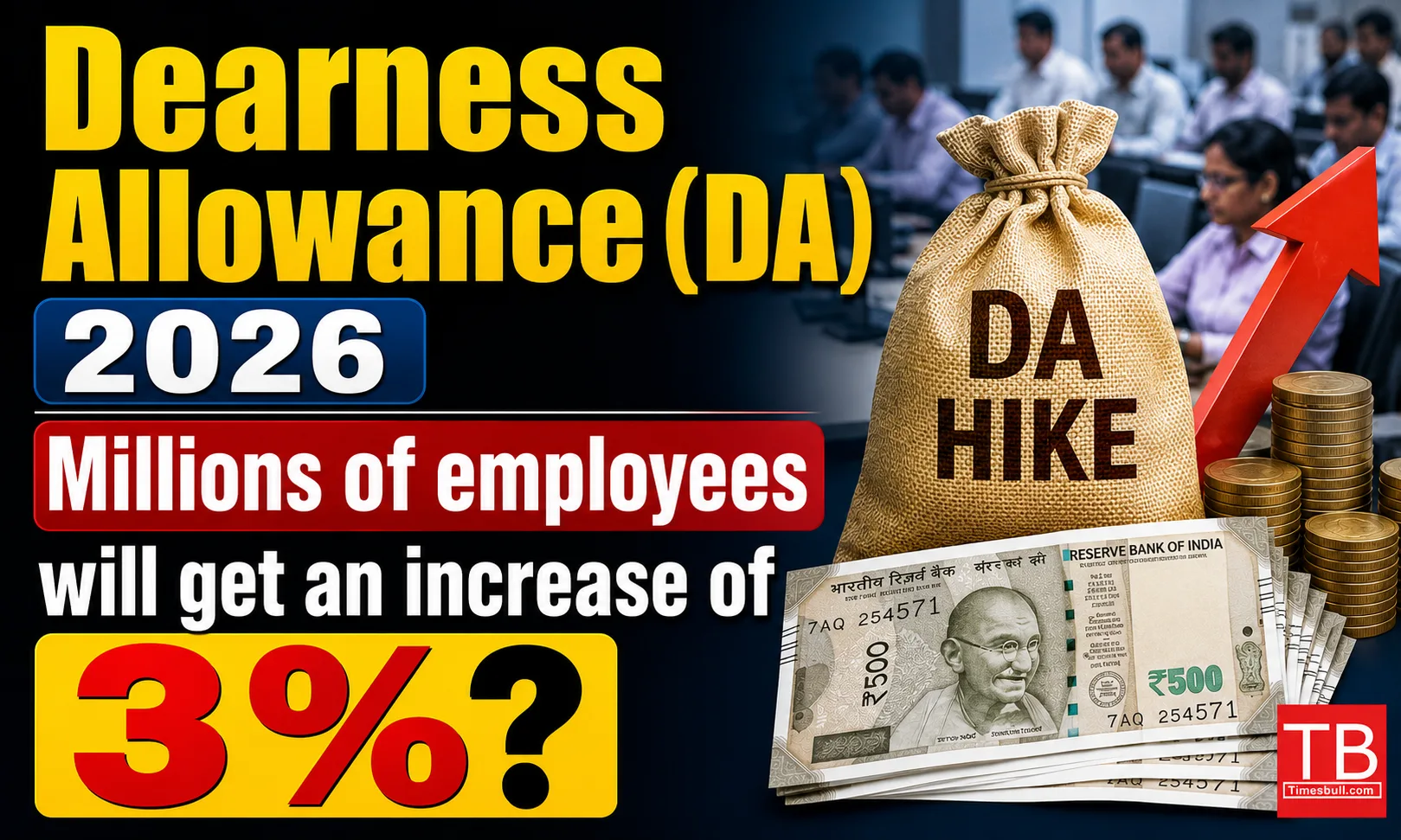 Dearness Allowance (DA) 2026: Millions of employees will get an&hellip;