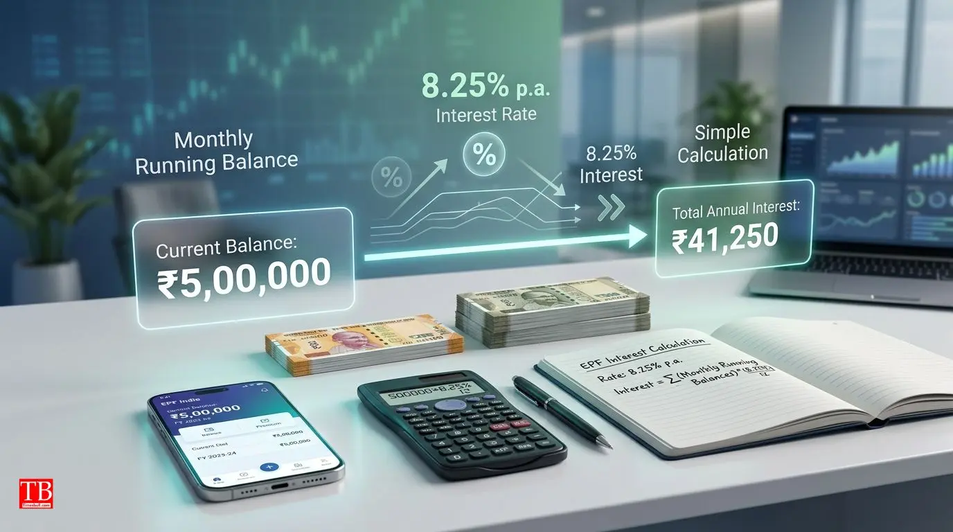 How is EPF interest calculated?
