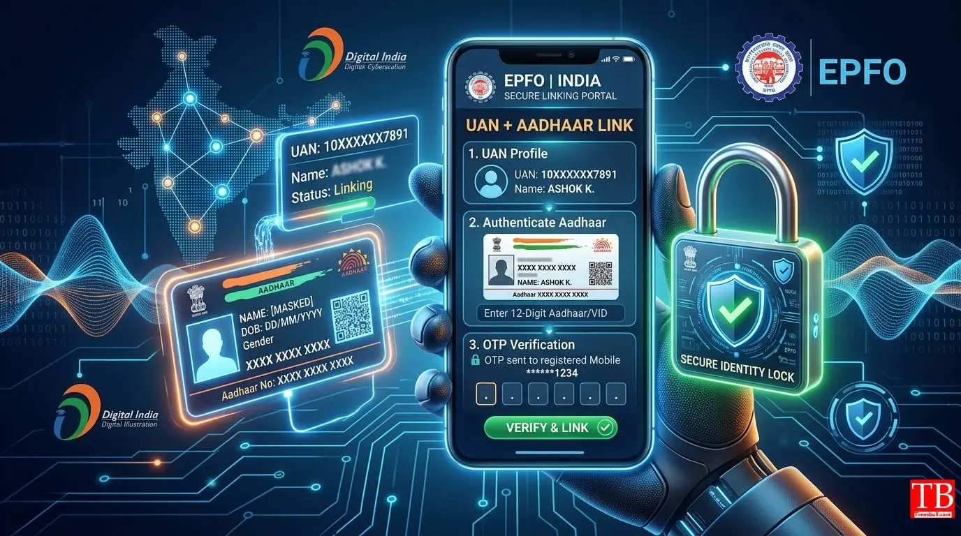 The process of linking UAN and Aadhaar