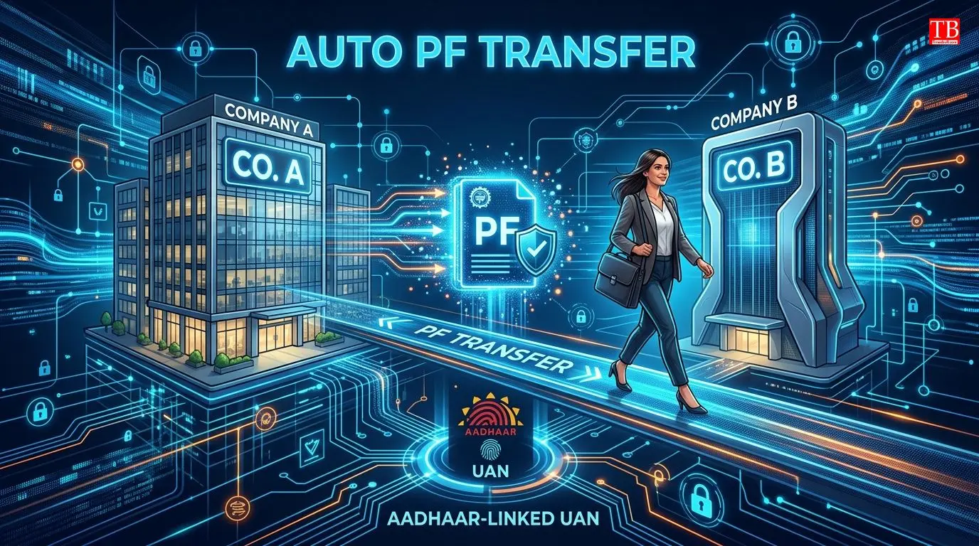 Automatic transfer of PF on change of job