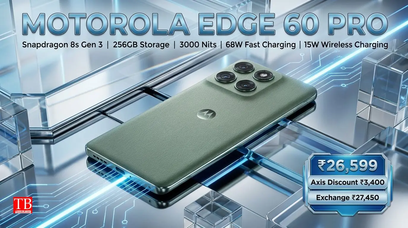 Motorola Edge 60 Pro with 8GB RAM and 256GB storage