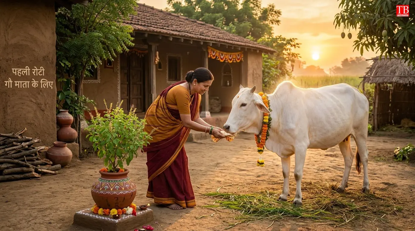 गौ माता की सेवा और पहली रोटी निकालना
