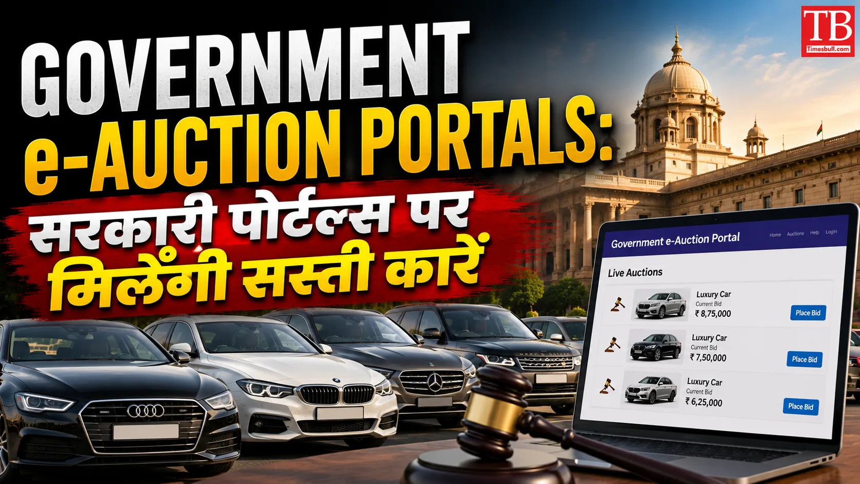 Government e-Auction Portals: सरकारी पोर्टल्स पर मिलेंगी सस्ती कारें