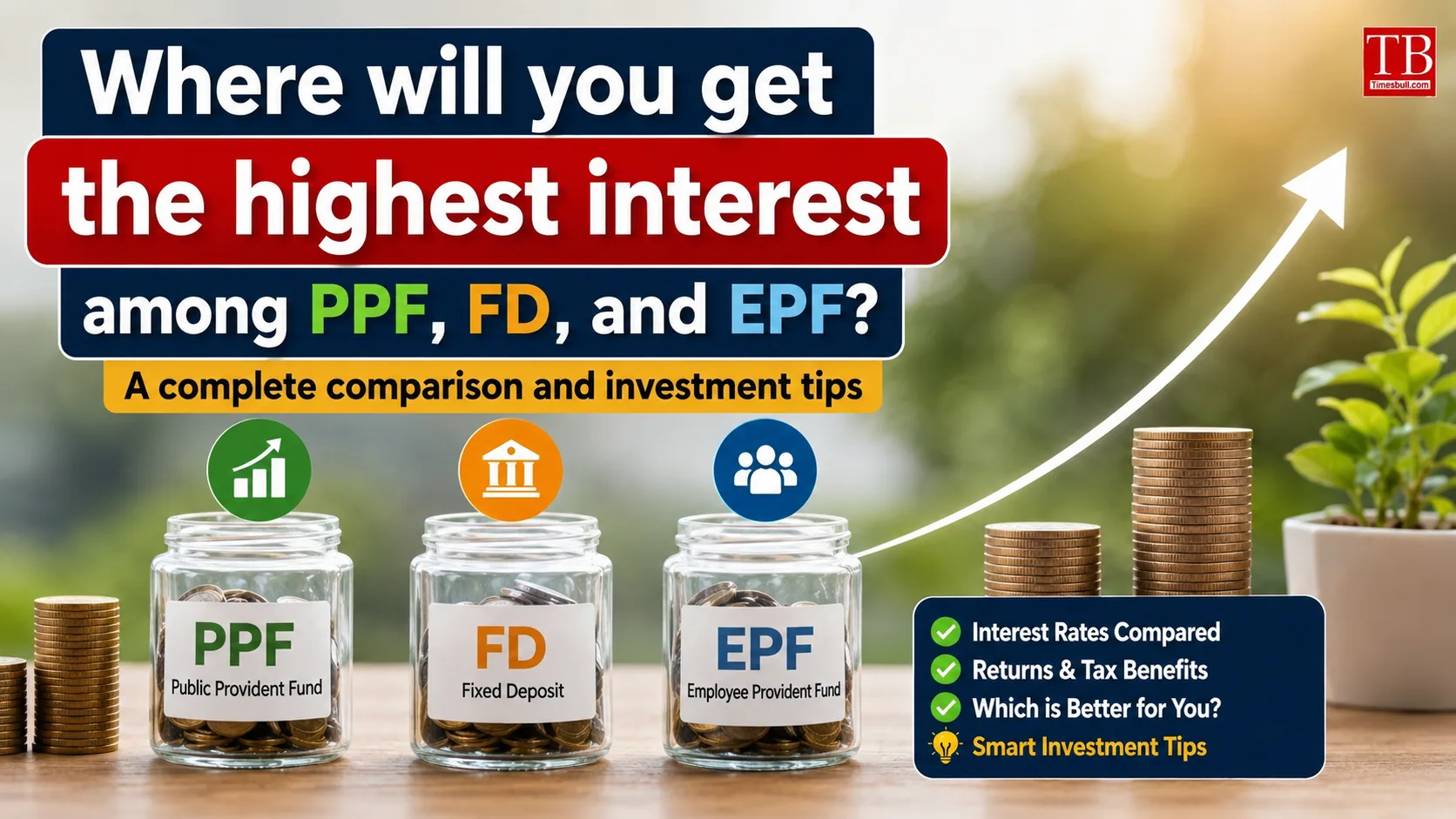EPF vs PPF: Comparison at a glance