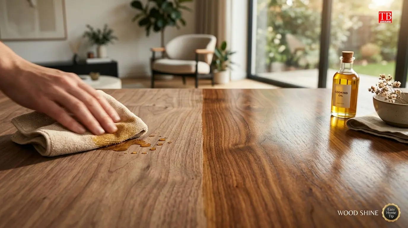 Increase the brightness of wooden furniture.
