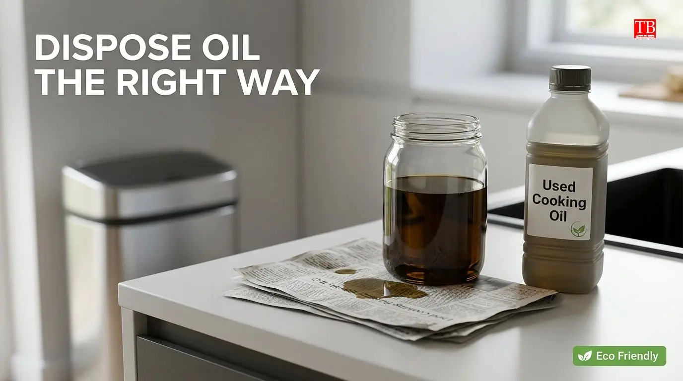 How to dispose of leftover oil properly?