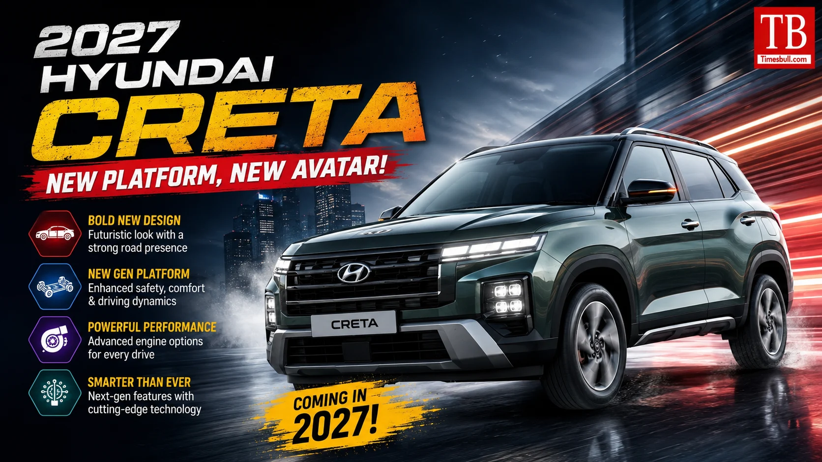 2027 Hyundai Creta - New platform, new avatar