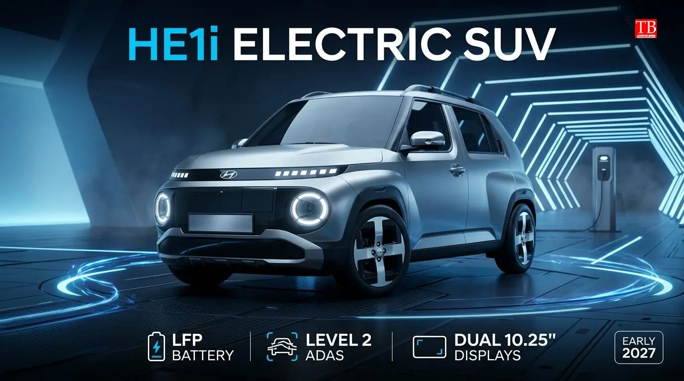 The Hyundai HE1i will compete with the Tata Punch EV.