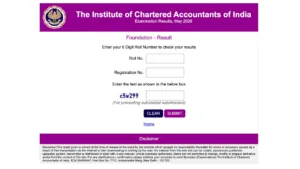 ICAI CA Foundation Results