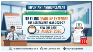 ITR Filing 2026 –