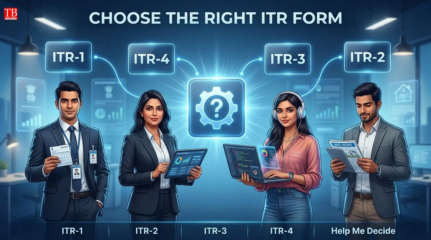 अपनी आय के अनुसार सही ITR फॉर्म चुनें